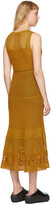 Thumbnail for your product : Proenza Schouler Tan Pointelle Midi Dress