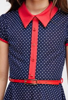 Thumbnail for your product : FOREVER 21 girls Girls Belted Polka Dot Shirtdress (Kids)