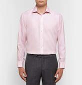 Thumbnail for your product : Turnbull & Asser Light-Pink Slim-Fit Cutaway-Collar Herringbone Cotton Shirt