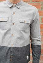 Thumbnail for your product : 21men 21 MEN BELLFIELD Colorblocked Chambray Shirt