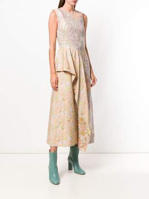 Acne Studios printed bouclé sleeveless dress