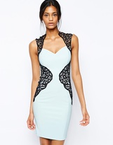 Thumbnail for your product : Lipsy Lace Applique Body-Conscious Dress with Open Back