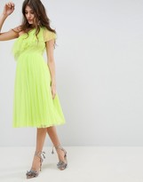 Thumbnail for your product : ASOS Tulle One Shoulder Midi Dress