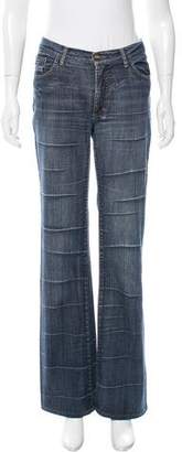Just Cavalli Mid-Rise Wide-Leg Jeans
