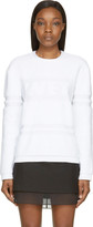 Thumbnail for your product : Alexander Wang White Wet Logo Towel Sweatshirt