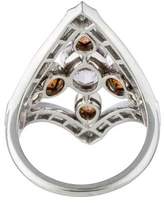 Thumbnail for your product : Vera Wang Platinum Diamond, Hessonite Garnet, & Morganite Ring