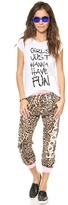 Thumbnail for your product : Happiness Pink Leopard Sweatpants