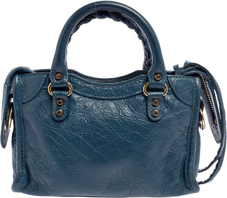 Balenciaga Indigo Leather Mini Classic City Bag