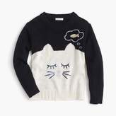 Thumbnail for your product : J.Crew Girls' dreamy cat popover sweater