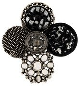 Thumbnail for your product : Chanel Tweed & Crystal Brooch