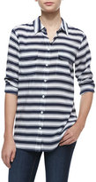 Thumbnail for your product : Equipment Signature Slim Striped Silk Blouse