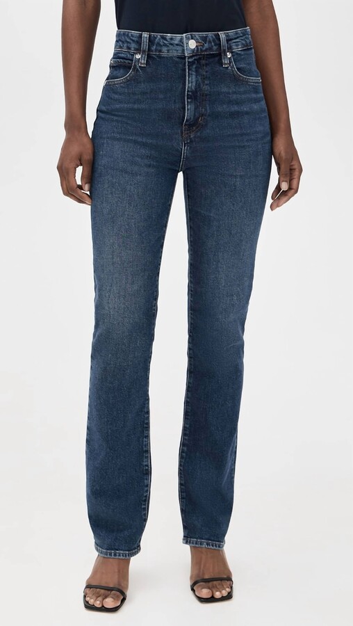 Frame The Ruler High Rise Slim Straight Jeans In Archie
