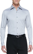 Thumbnail for your product : Ermenegildo Zegna Woven Button-Down Shirt, Light Gray