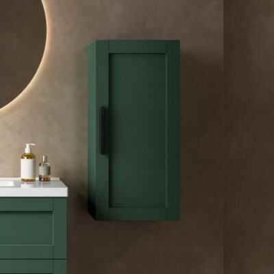 Latitude Run Wall-Mounted Floating Bathroom Vanity Side Cabinet