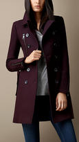 Thumbnail for your product : Burberry Double Wool Twill Zip Detail Coat