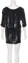 Thumbnail for your product : Haute Hippie Sequined Silk Dress