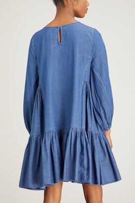 Merlette New York Byward Denim Dress in Blue