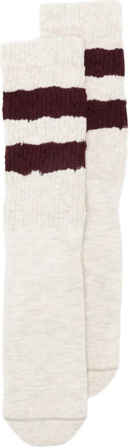 Golden Goose Socks High Rib/Stripes/Ripped