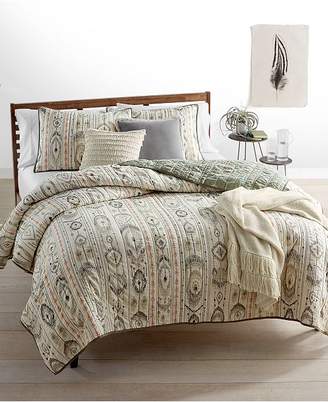 Martha Stewart Collection CLOSEOUT! Freebird 100% Cotton Reversible Twin Quilt, Created for Macy's