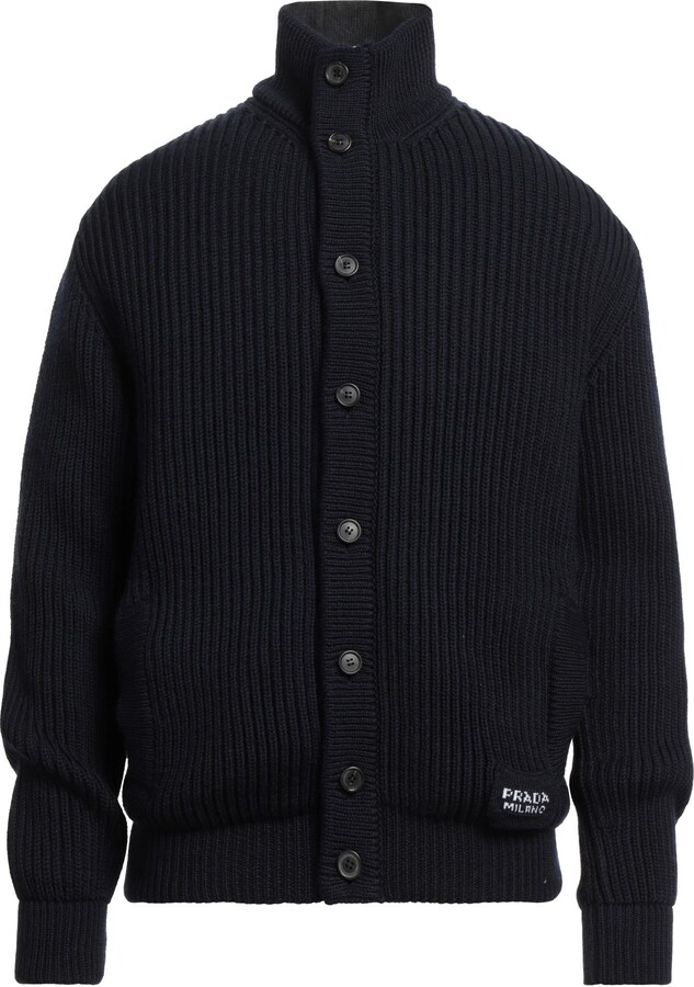Prada Zip-Up Knit Cardigan Jacket - ShopStyle