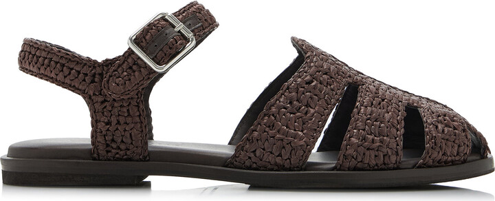 Freda Salvador Sera Raffia Fisherman Sandals