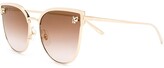 Thumbnail for your product : Cartier Panthere de cat-eye frame sunglasses