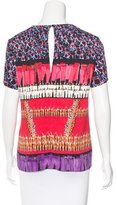 Thumbnail for your product : Peter Pilotto Mixed Print Short Sleeve Top
