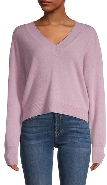 Lilac V-neck Sweater | Shop the world's 