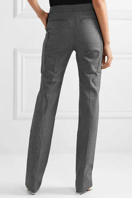 Stella McCartney Wool And Cotton-blend Straight-leg Pants - Dark gray