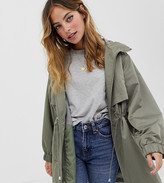 Thumbnail for your product : ASOS DESIGN Petite lightweight parka with jersey lining