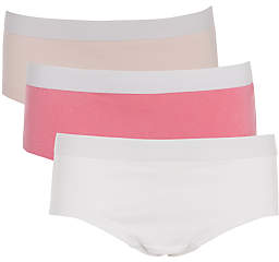 John Lewis & Partners Girls' Hipster Briefs, Pack of 3, Pink