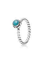 Thumbnail for your product : Pandora Turquoise December silver ring
