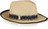 Thumbnail for your product : Eugenia Kim Lillian tweed-trimmed hemp-blend trilby