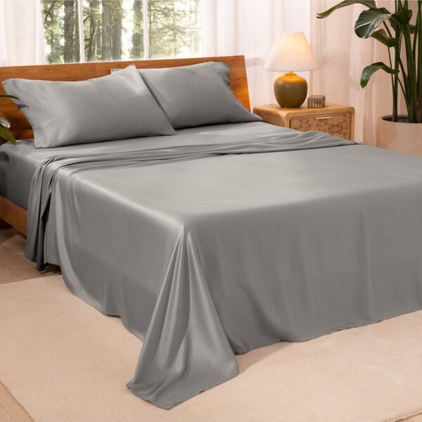 Bare Home Queen White TENCEL™ Lyocell Sheet Set