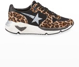 Thumbnail for your product : Golden Goose Leopard-Print Running Sneakers
