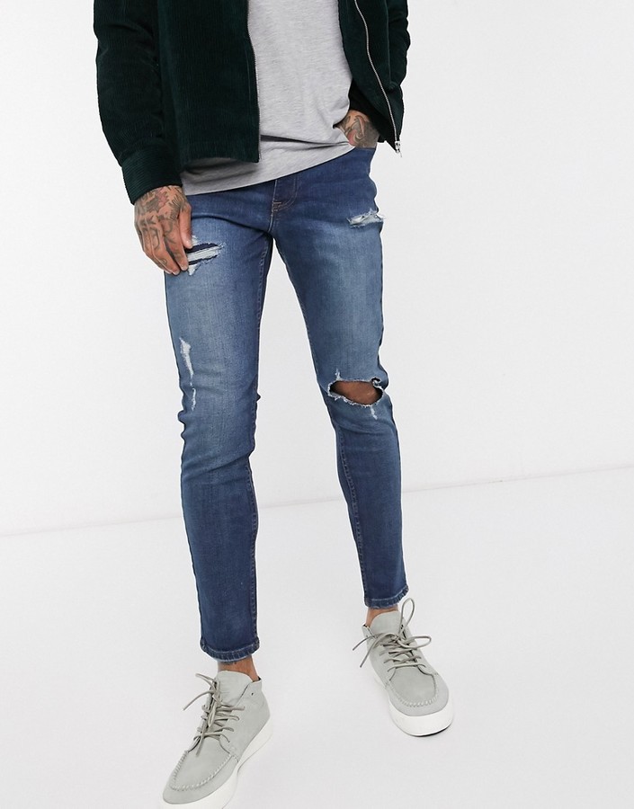 new look ripped jeans mens