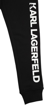 Karl Lagerfeld Paris Logo Print Cotton Sweatpants