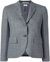 Thumbnail for your product : Thom Browne Classic Single Breasted Sport Coat In Medium Grey 2-Ply Wool Fresco
