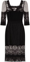 Thumbnail for your product : Dolce & Gabbana Lace-Panel Square-Neck Dress