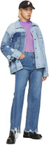 Thumbnail for your product : Sjyp Blue Denim Color Contrast Jacket