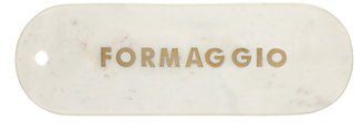 Anthropologie Formaggio Marble Cheese Board, White/Gold, L43cm