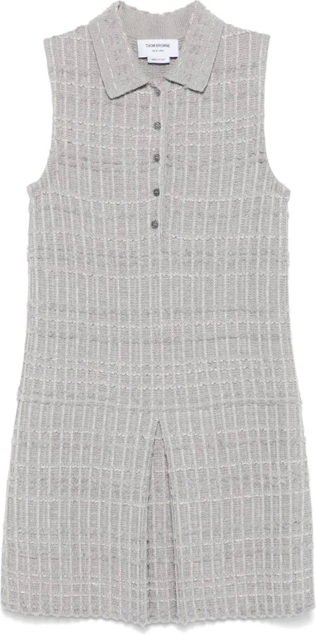 Thom Browne Tweed Jacquard Mini Dress