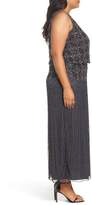 Thumbnail for your product : Pisarro Nights Beaded Blouson Gown (Plus Size)