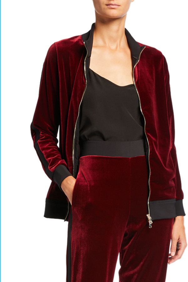 velvet track jacket
