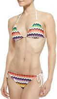 Thumbnail for your product : Missoni Honeycomb Zigzag String Bikini