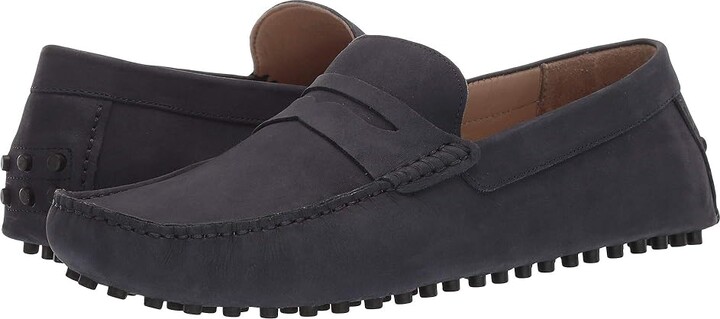 Carlos by Carlos Santana Ritchie Driver Loafers Men's Shoes Navy Calf Nubuck : 13 D - Medium, Leather