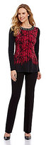 Thumbnail for your product : Peter Nygard Studded Abstract Top