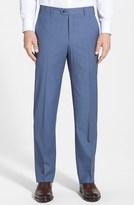 Thumbnail for your product : Zanella 'Devon' Flat Front Check Trousers