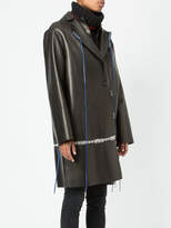 Thumbnail for your product : Alexander McQueen whip-stitched leather coat