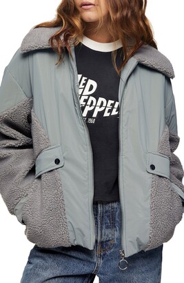 topshop fleece jacket